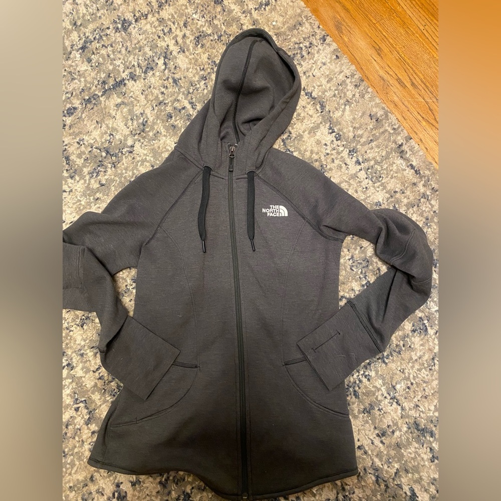 The North Face Black zip up Hoodie